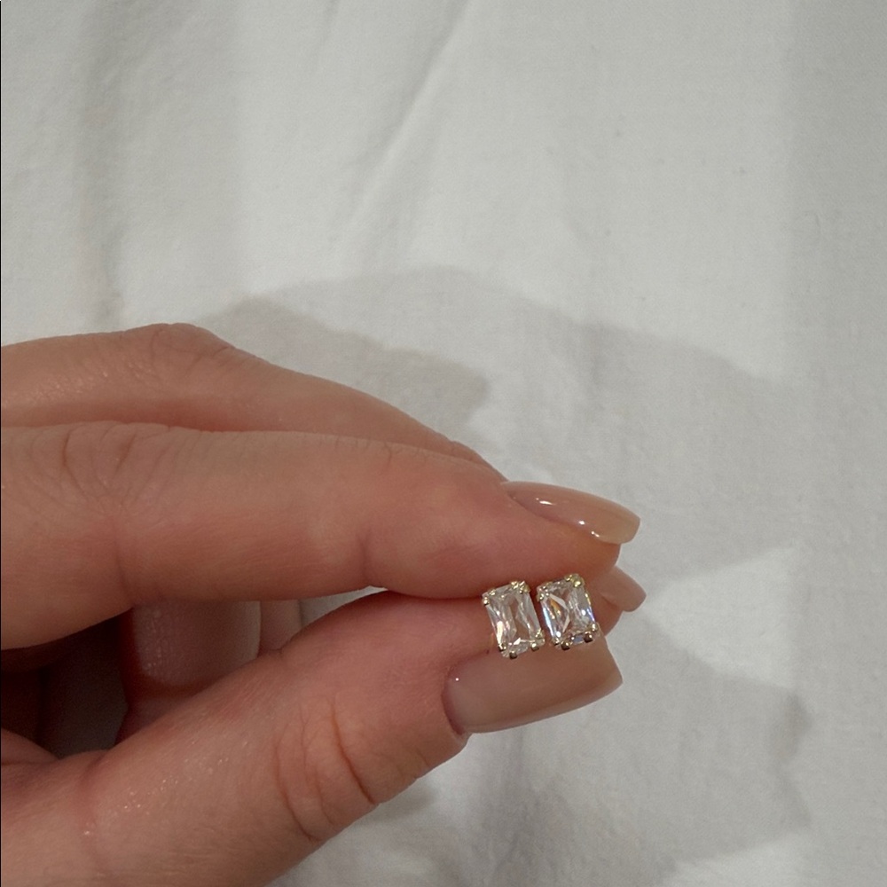 Real gold dainty earrings